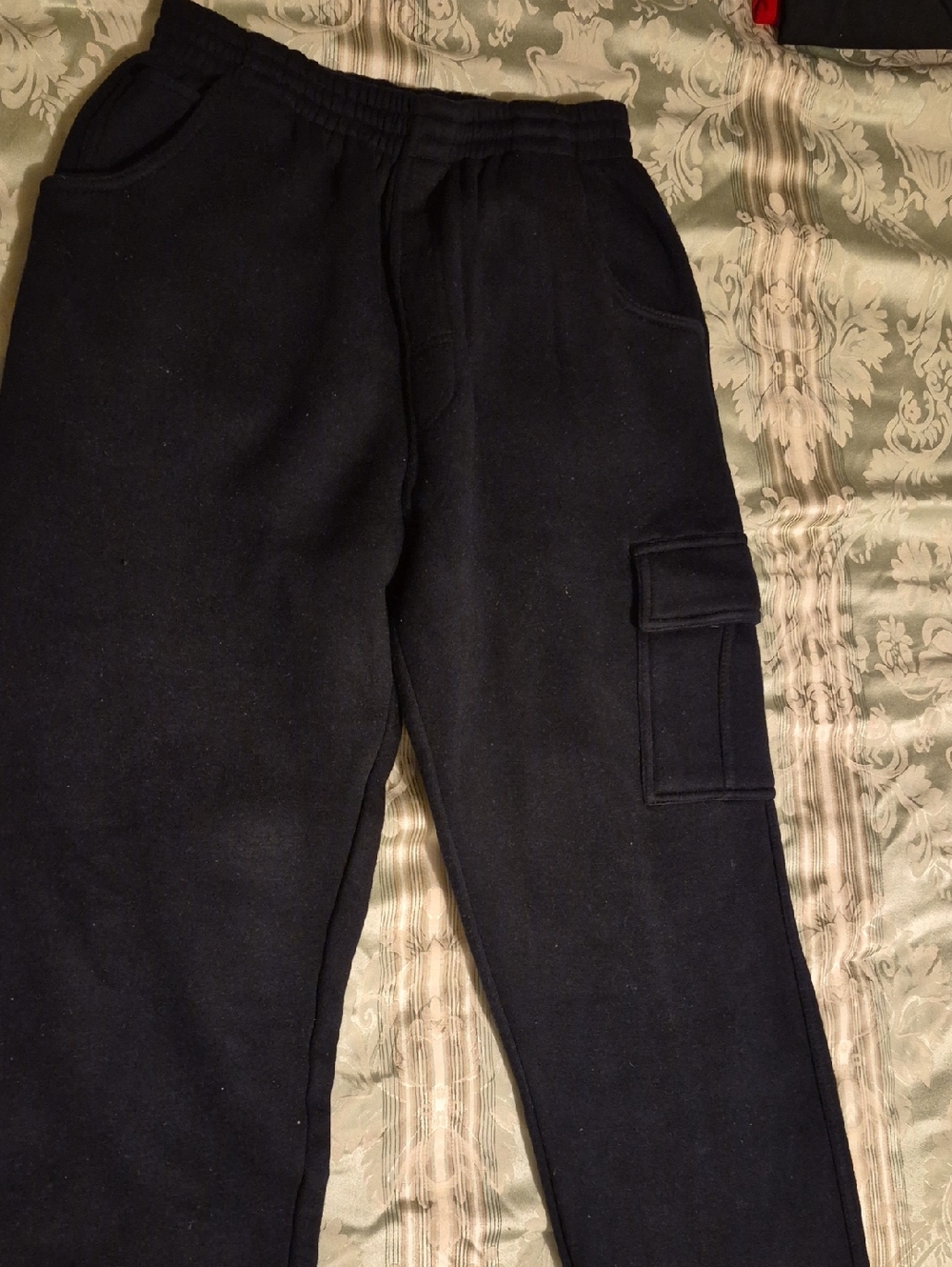 Cargo Navy Blue Fleece-Lined Hoodie